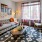a living room with a couch and a coffee table