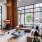 Modern Lobby with upscale furnishings