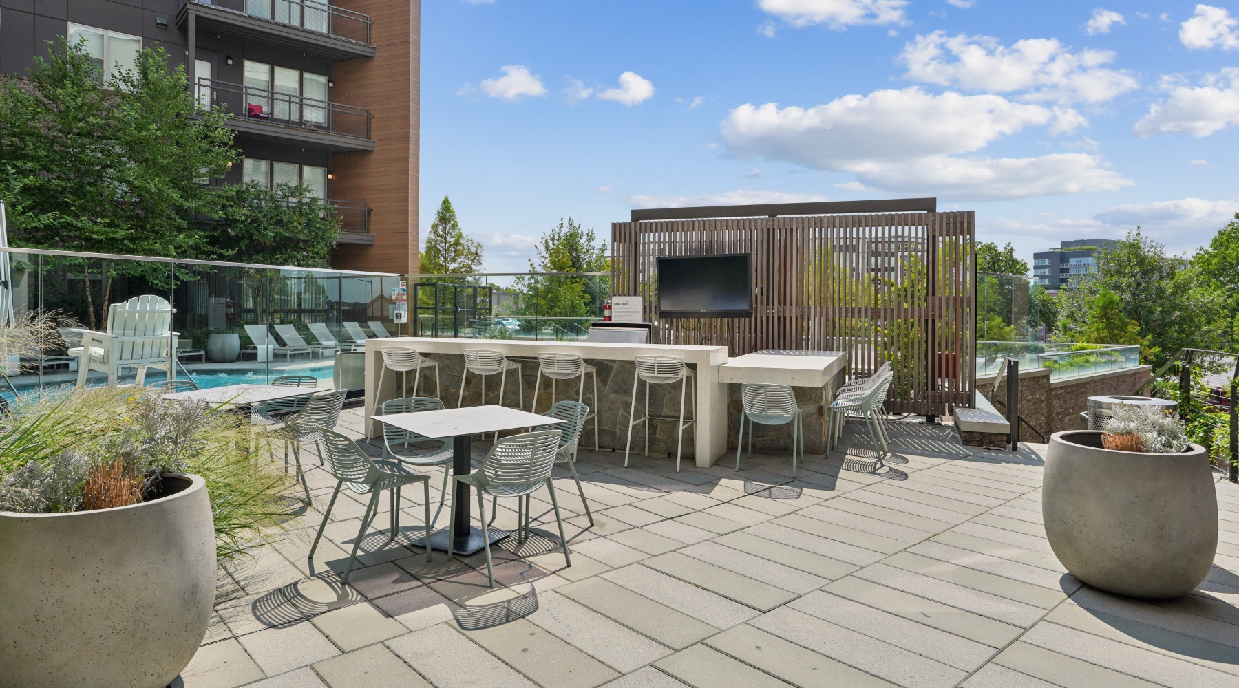 Spacious Pool Deck with Lounge Seating